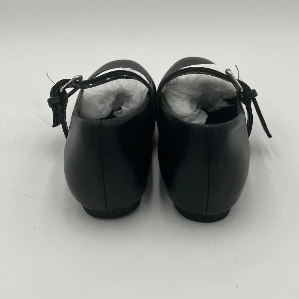 Classic Black Square-Toe Mary Jane Flats